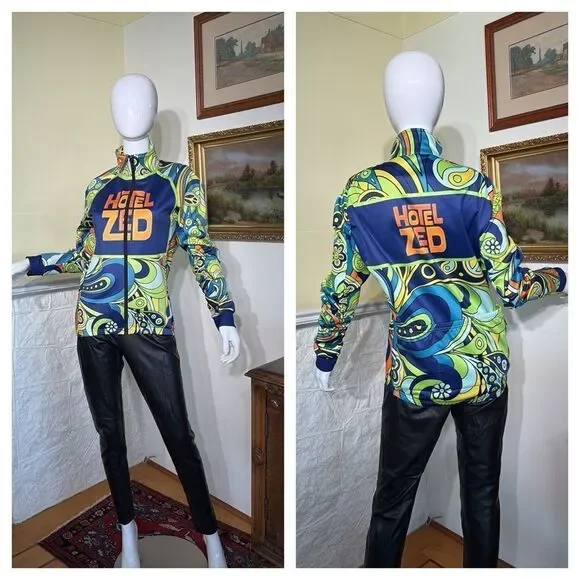 Hotel Zed Jakroo Bike Riding Multicoloured Jacket - Picture 2 of 14